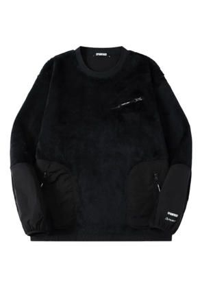 Spoonyard zip-pocket crew-neck sweatshirt - Black