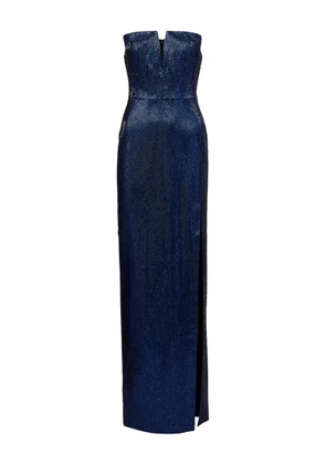 Roland Mouret strapless crystal-embellished maxi dress - Blue