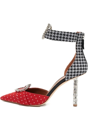 Malone Souliers pre-owned 100mm Camille heart-buckle pumps - Red