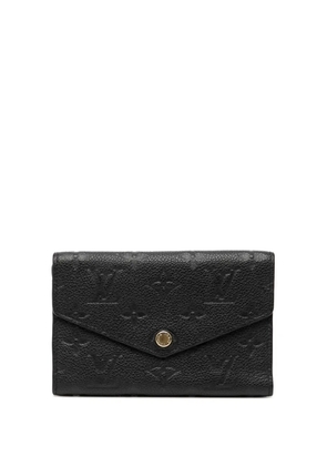 Louis Vuitton Pre-Owned 2015 Monogram Empreinte Victorine Wallet small wallets - Black