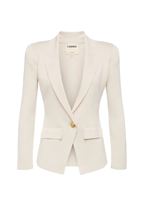 L'Agence Chamberlain notched single-breasted jacket - Neutrals