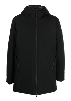 Peuterey logo-patch hooded coat - Black