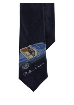 Ralph Lauren Purple Label automobile-print tie - Blue