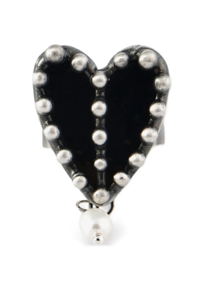 Poison Drop Lab heart ring - Silver