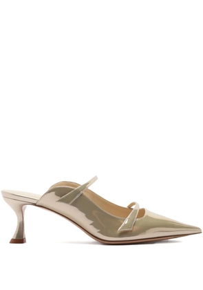 Alexandre Birman 60mm Tita pointed-toe straps-detail mules - Neutrals