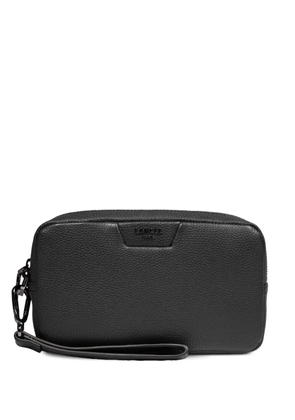 Lancel zip leather clutch - Black