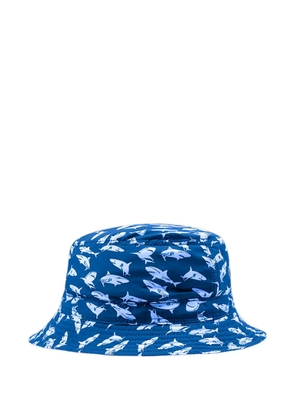 Paul & Shark shark-print bucket hat - Blue