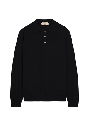 Aurélien wool polo shirt - Black