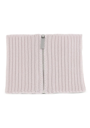 SA SU PHI ribbed zip-fastening scarf - Pink