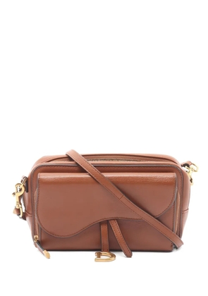 Christian Dior Pre-Owned 2010s Double Saddle Pouch shoulder bag - Brown