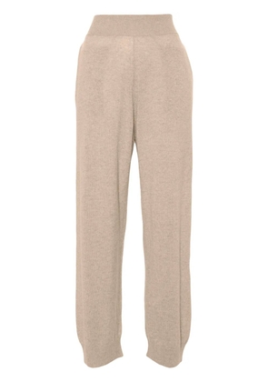 Stella McCartney regenerated-cashmere track pants - Neutrals