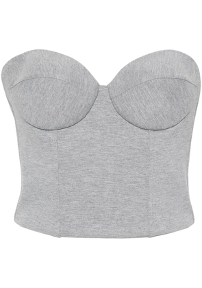 Giuseppe Di Morabito cropped corset - Grey