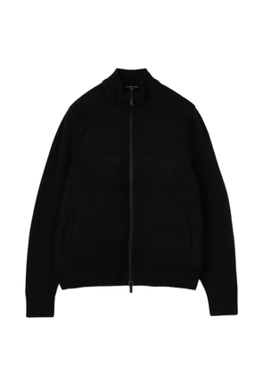 James Perse suede zip-up sweater - Black