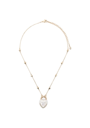 Swarovski heart-pendant necklace - Gold