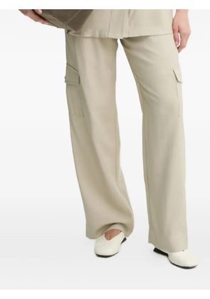 Bruuns Bazaar pleated cargo-pocket trousers - Neutrals