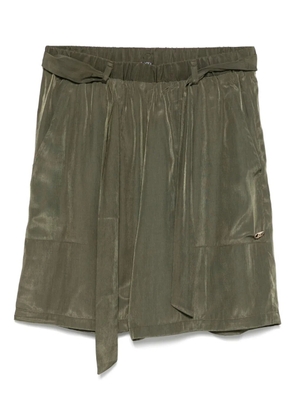 LIU JO logo-plaque shorts - Green