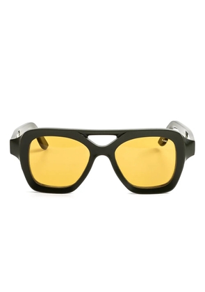 Lapima Samuel geometric-frame sunglasses - Green