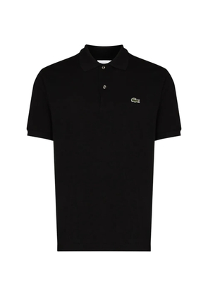 Lacoste L.12.12 logo-patch cotton polo shirt - Black