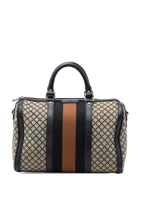 Gucci Pre-Owned 2016-2026 Medium Diamante Canvas Web Joy Boston Bag satchel - Brown