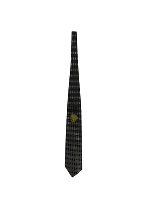Versace Pre-Owned geometric silk tie - Black