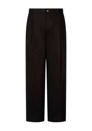 TOMBOY pleated elasticated-waistband trousers - Black