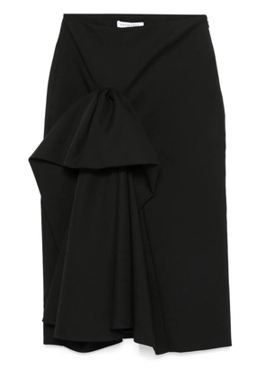 Viktor & Rolf ruffle-detail midi skirt - Black