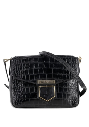 Givenchy Pre-Owned nobile croc-embossed shoulder bag - Black