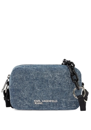 Karl Lagerfeld Jeans Camera bag chain crossbody bag - Blue