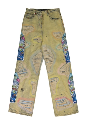 Who Decides War distressed jeans - Neutrals