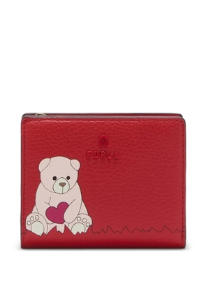 Furla bear-print wallet - Red