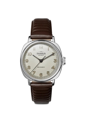Shinola Mechanic 39mm watch - Neutrals