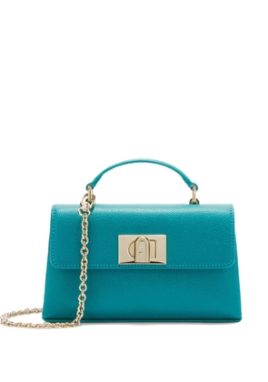 Furla grained printed mini bag - Blue