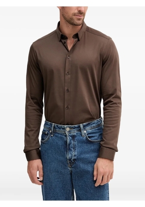 Mos Mosh Marco buttoned long-sleeve shirt - Brown