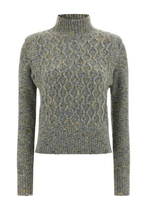 PINKO Proud Mary cable-knit turtleneck sweater - Multicolour