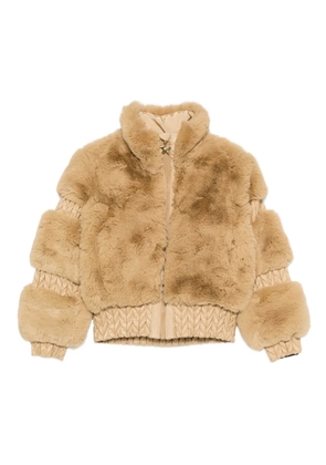 Goldbergh Furry zip-fastening ski jacket - Brown