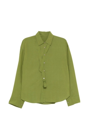 JNBY striped v-neck shirt - Green