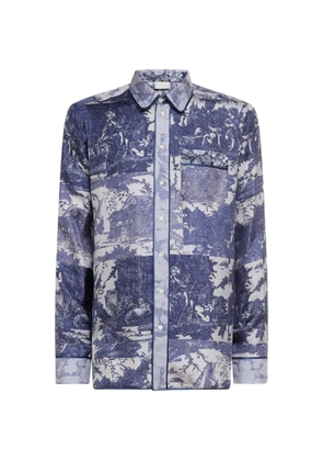 Pierre-Louis Mascia Aloe long-sleeve shirt - Blue