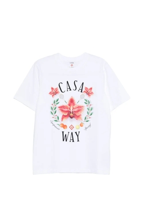 Casablanca floral T-shirt - White