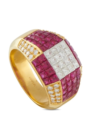 Le Vian diamond and ruby ring - Gold