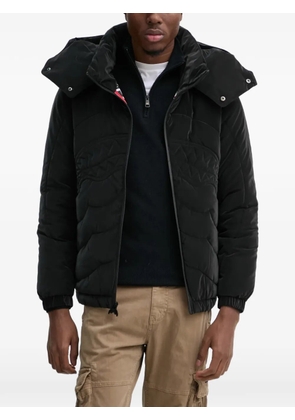 Sprayground quilted hooded jacket - Black
