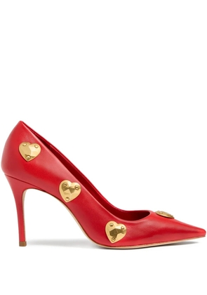 Cinq A Sept Luna hearts pumps - Red