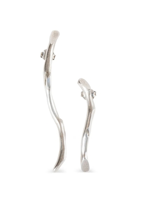 Ann Demeulemeester Usva branch drop earrings - Silver