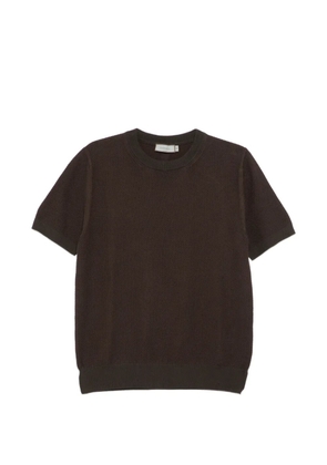 Canali textured top - Brown