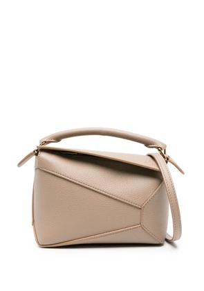 LOEWE mini Puzzle leather bag - Neutrals