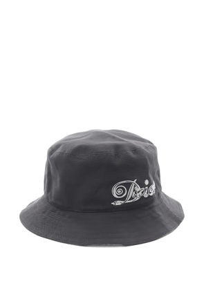 Christian Dior Pre-Owned x Kenny Scharf 2000s logo-embroidered bucket hat - Black