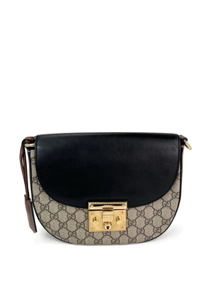 Gucci Pre-Owned GG Supreme padlock shoulder bag - Neutrals