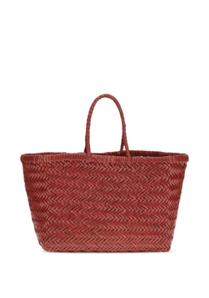 DRAGON DIFFUSION mini Flat Gora handwoven tote bag - Red