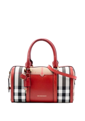 Burberry Pre-Owned 2000-2017 House Check Alchester Sactorial Canvas boston bag - Brown