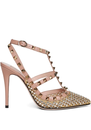 Valentino Garavani 100mm rhinestone-embellished pumps - Pink