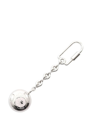Loewe Pre-Owned 2020s anagram pebble key ring - Silver